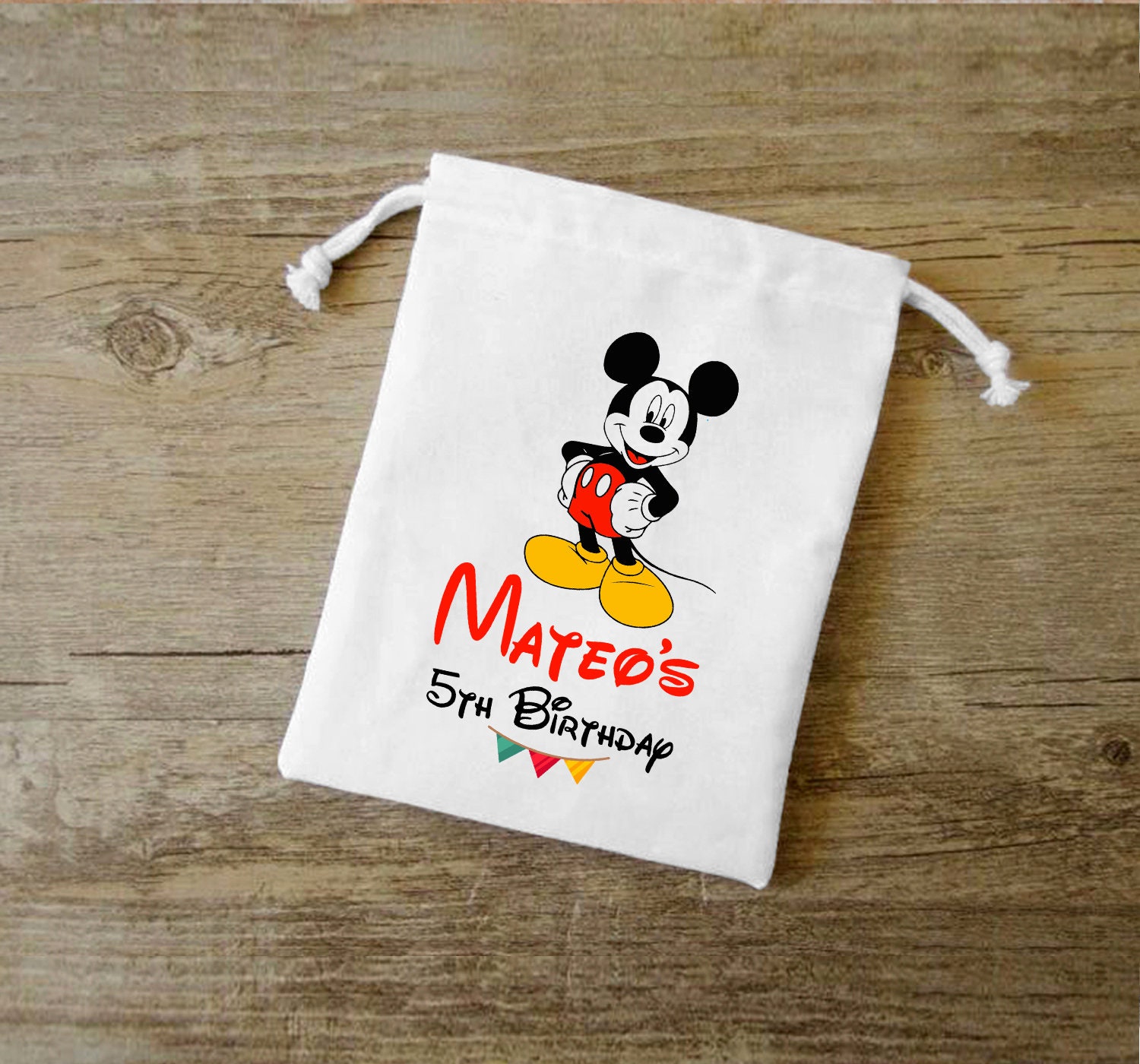 Mickey Mouse Treat Bags for Birthday Celebrations Mickey and Minnie Party Favor Bags Mickey and ...