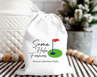 Same Hole Forever Bachelor Party Hangover Kit, Golf Bachelor Party Favor Drawstring Bag, Recovery Kit Bachelor, Bachelor Party Gifts Bag