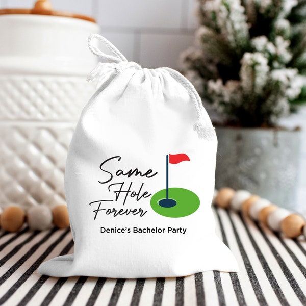 Same Hole Forever Bachelor Party Hangover Kit, Golf Bachelor Party Favor Drawstring Bag, Recovery Kit Bachelor, Bachelor Party Gifts Bag