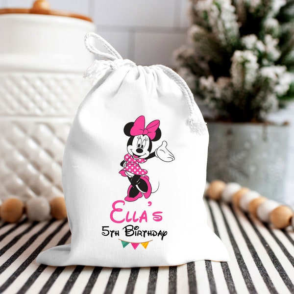 Minnie Party Bags-Minnie Mouse Favor Bags-Minnie Birthday- Mickey Favor Bags-Minnie Mouse Treat Bags-Birthday Celebration Bags