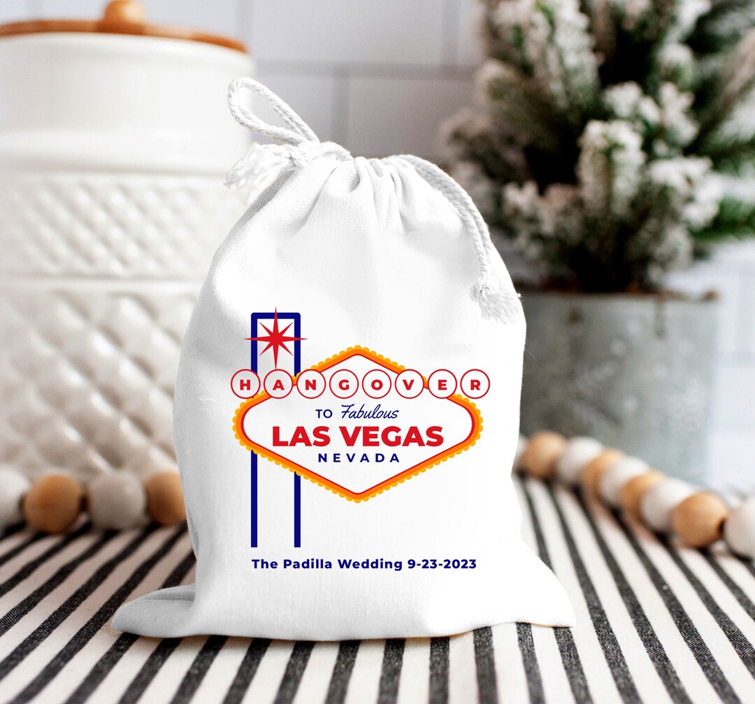 Las Vegas Hangover Kit Bag Las Vegas Favor Bag Las Vegas Bachelorette