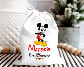Bolsas de regalo de Mickey Mouse para celebraciones de cumpleaños - Bolsas de regalo para fiestas de Mickey y Minnie - Bolsas de regalo para cumpleaños de Mickey y Minnie