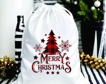 Merry Christmas Favor Bags-Holiday gift bag-Christmas treat bag-Party favor bag-Christmas Gift Bags-Holiday Party-Cookie & Candy bag