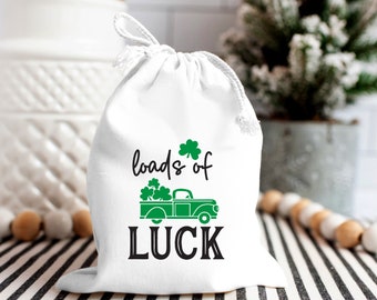 Loads of Luck favor bag-Let's Get Shamrocked Bags- Lucky Day Gift Bags, Shamrock Treat Bag, Let the Shenanigans Begin party favor bag