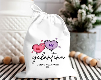 Galentine Favor Bags - Valentine's Day Bags - Galentine's Day - Custom Valentine Bags - Custom Galentine Favors - Valentine Party Favors