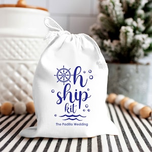 Oh Ship Kit-Personalized Oh Ship Kit-Party Favor-Hangover Kit- Bachelorette Party Favors - Recovery Kit - Wedding Favors - cruise wedding