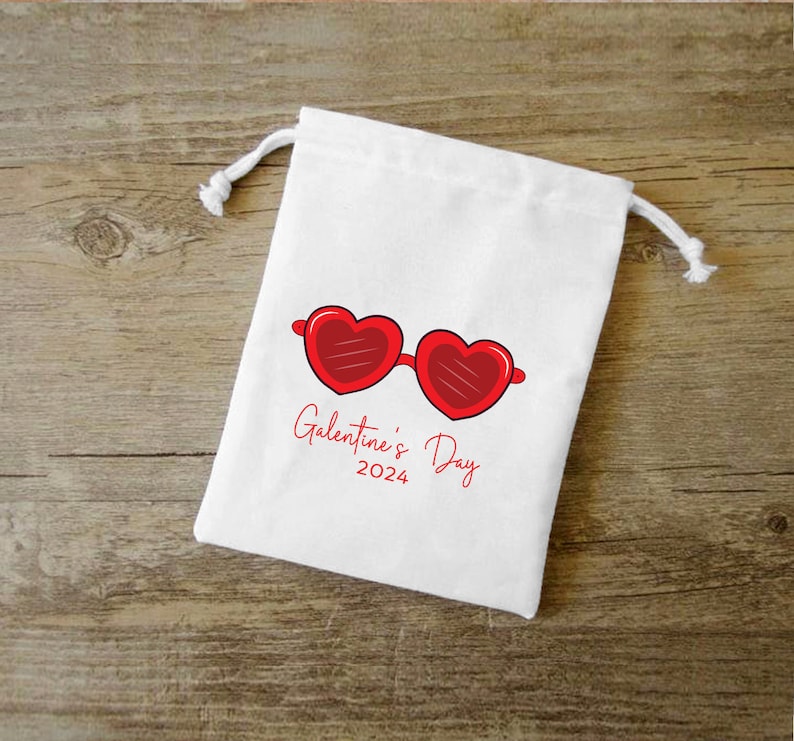 Galentine Favor Bags Valentine's Day Bags Galentine's Day Custom
