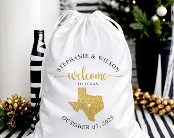 Destination Wedding Favors - Texas Wedding Favor - Austin Favor Bag - Texas Wedding Favor Bag -Texas Wedding Favor