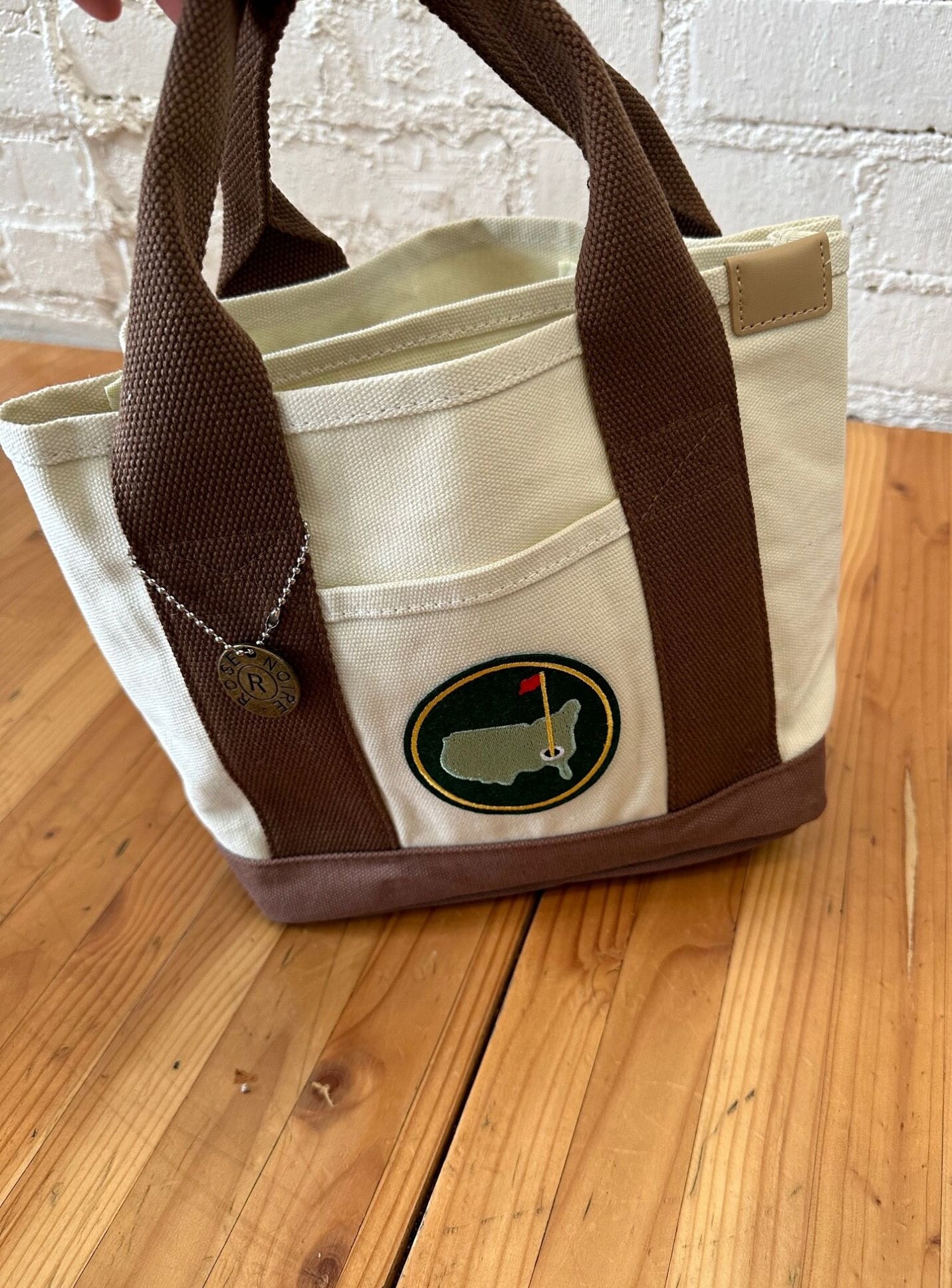 Itbit Handmade Canvas Tote Bag/golf Tote Bag/multi Pocket Bag/hand Bag