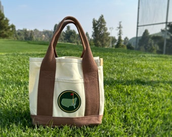 itbit Handmade Canvas tote bag/golf tote bag/multi pocket bag/hand bag