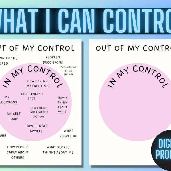 What I Can Control Printable - Etsy