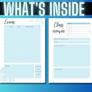 Printable Student Digital Planner Academic Planner Printable - Etsy