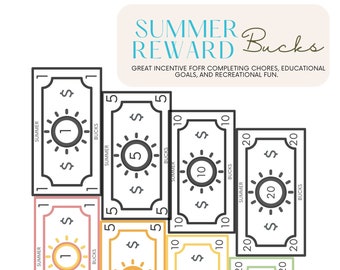 Summer Reward Bucks-Great Incentive for Kids During Summer!