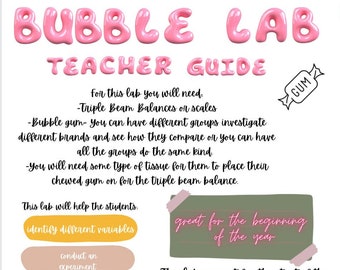 Fun Homeschool Bubble Lab!