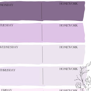 Printable Weekly Lesson Planner Template- Digital Download! - Etsy