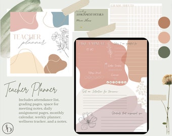 Teacher Journal- Undated, Modern, Easy to Use! Perfect for a gift!