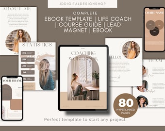 Content Creation-Ebook Template-Life Coach-Course Guide-Lead Magnet-Ebook Digital Download