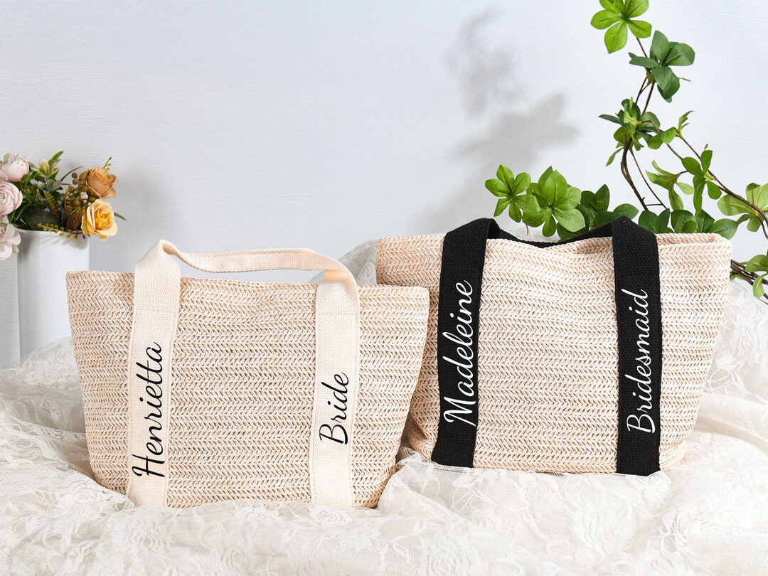 Personalized Burlap Tote Bag,custom Tote Bag,beach Tote Bag,bridesmaid ...