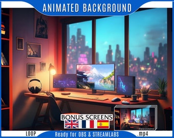 Grunge TV Room Stream Screens / Starting Soon / Obs Overlay / Stream ...