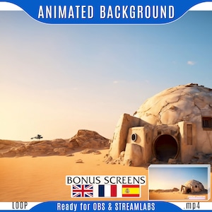 Star Wars Starting soon screen, stream starting animated overlay
