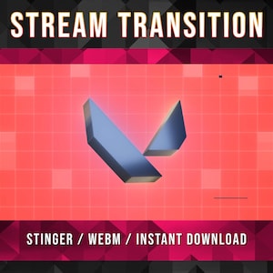 VALORANT Transition, OBS transition, Stinger valorant, twitch scene transition, stream scene transition