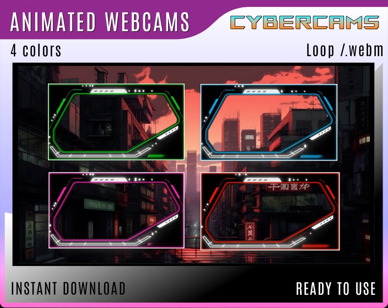 Overlay Webelement Animated Webcam Overlays | Free Overlay For Streaming – CTLGA