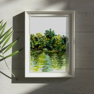 Picture gravel pit gouache painting poster wall decoration