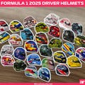 Formula 1 Helmet Stickers | Formula 1 Sticker | F1 Helmet Sticker | F1 Driver Stickers | Formula 1 Decals | Formula 1 Fan | Formula One product logo