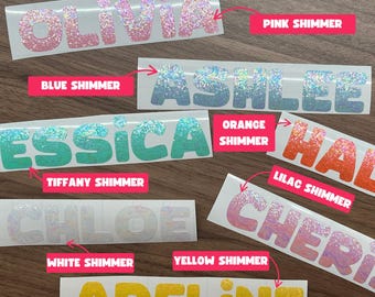 Custom Vinyl Name Decals | Personalised Name Stickers | Personalised Decals | Custom Stickers | Decals For Bottles, Weddings, Parties & Kids