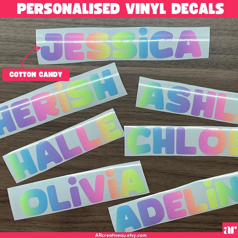 Custom Vinyl Name Labels | Labels for Kid's Bottles, Parties, Lunchbox ...