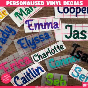 Personalisierte Abziehbilder | Benutzerdefinierte Vinyl-Aufkleber | Personalisierte Namen Aufkleber | Personalisierter Vinyl-Aufkleber | Namensaufkleber Personalisiert