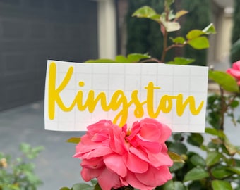 Calcomanías personalizadas, pegatinas de vinilo personalizadas, calcomanías con nombre personalizado, calcomanías personalizadas para la escuela, bodas, fiestas de cumpleaños, despensa y mascotas.