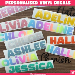 Vinyl Decal | Custom Sticker | Vinyl sticker | Name Stickers | Home decor | Bottle Sticker | Custom Name Labels | Personalised Sticker