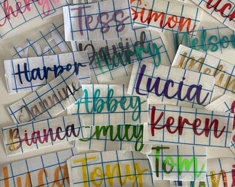 Personalised Vinyl Stickers, Custom Name Stickers, Vinyl Name Stickers, Water Bottle Labels, DIY Stickers, Lunchbox Labels, Vinyl Name Decal