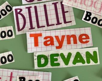 Custom Name Decal | Personalised Vinyl Decal | Bottle Decal | Pantry Decal | Personalised Kid Stickers | Name Labels | Custom Vinyl Decal