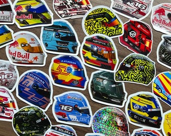Formula 1 Sticker | Formula 1 Helmet Stickers  | F1 Helmet Sticker | F1 Driver Stickers | Formula 1 Decals | Formula 1 Fan | Formula One