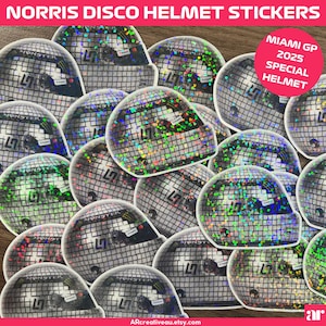 Lando Norris | Formula 1 Helmet Stickers | Formula 1 Sticker | F1 Driver Stickers | Formula 1 Decals | Formula 1 Fan | Formula One