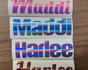 Custom Vinyl Stickers, Personalised Name Stickers, Personalised decals, Custom decals for School, Wedding, Birthday, Phone, Water Bottles.