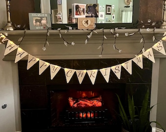 Happy Christmas British bunting