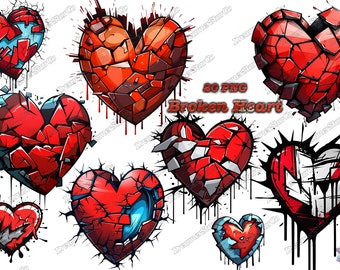 Broken Heart clipart,story of love,Broken Heart png,T-shirt design ,vector,commercial use,vector illustration,DreamerStarCo