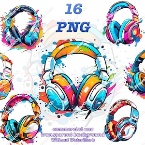 Kopfhörer PNG, T-Shirt-Design, Sublimation PNG, kommerzielle Nutzung, SVG, Vektor-Illustration, DreamerStarCo