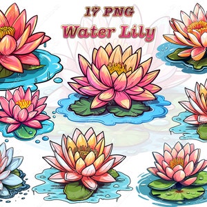 Nenúfar, Nymphaeaceae, clipart de Nenúfar, flor do pântano, design de camiseta, aquarela, estilo aquarela, ilustração vetorial, DreamerStarCo