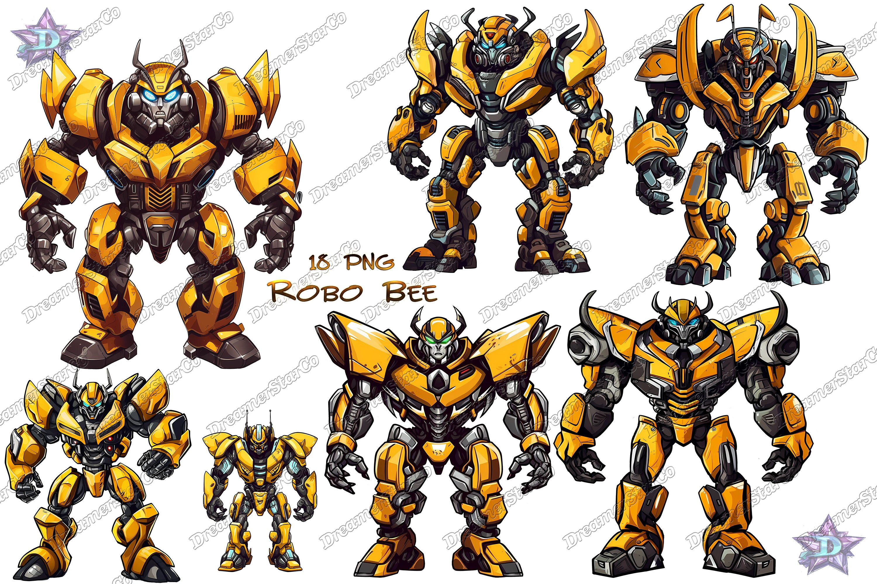 Robo Bee clipart,Robo Bee png,robot,robotic,transformer,bumble bee,T-shirt design ,vector,commercial use,vector illustration,DreamerStarCo