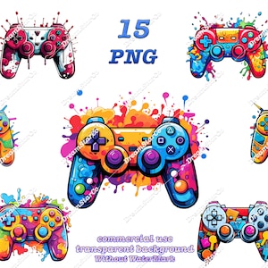 Controller di gioco, Controller di gioco png, giocatore, stile di gioco, design T-shirt, Sublimazione PNG, uso commerciale, illustrazione vettoriale, DreamerStarCo