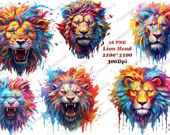 Graffiti Lion PNG - Vibrant Street Art Style Lion Head, Colorful Urban ...