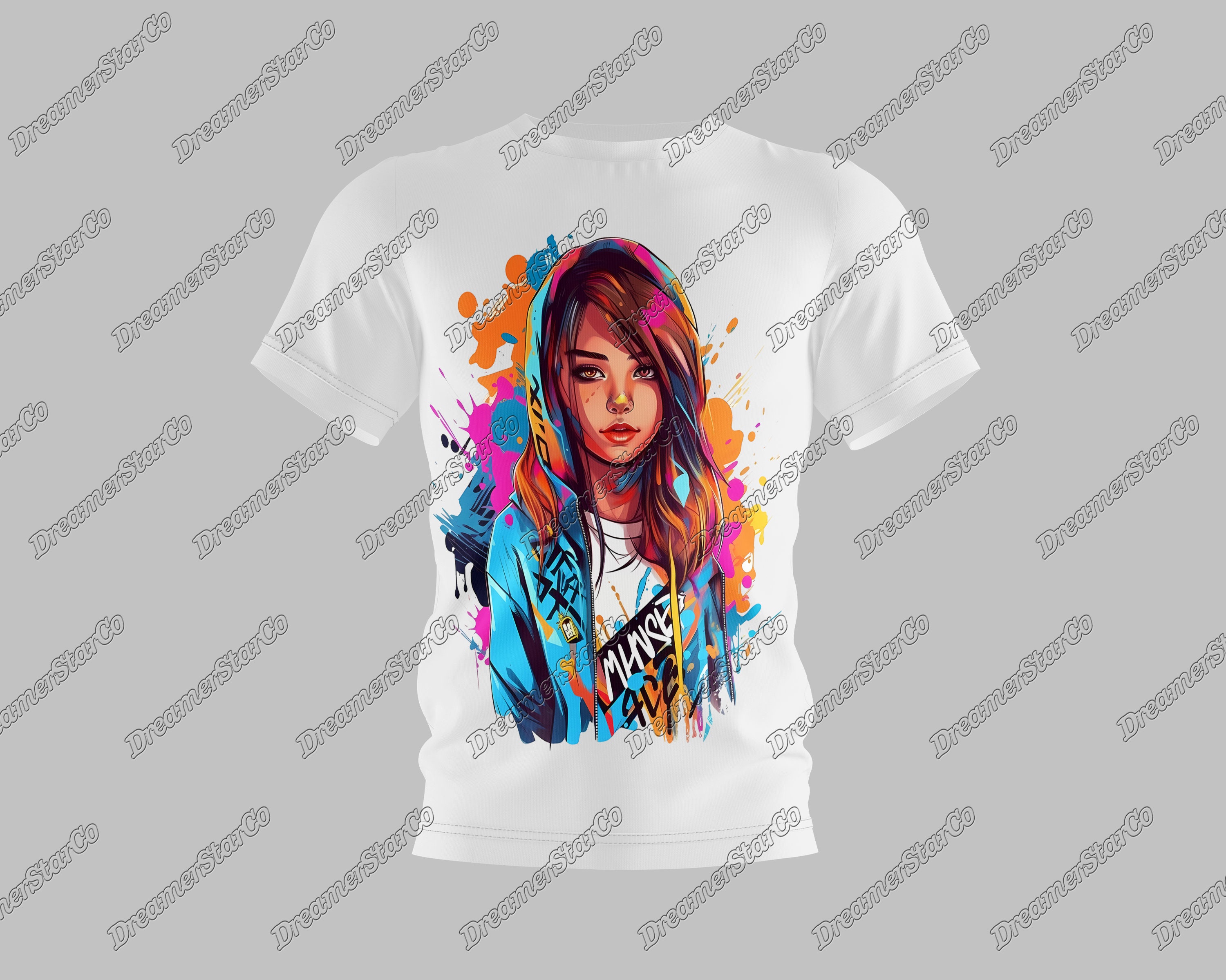 Girls Neon Graffiti Love Fleece Top main image 0