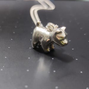 Elegant Silver Dog Pendant – Handcrafted Pet Lover’s Jewelry - Gift for Dog Moms & Animal Lovers  – Sterling Silver Dog Charm