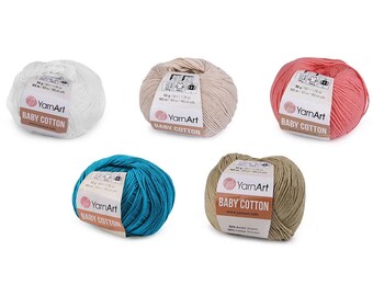 Yarn Art Baby Cotton wool 50g, roll 165 m, for crocheting and knitting