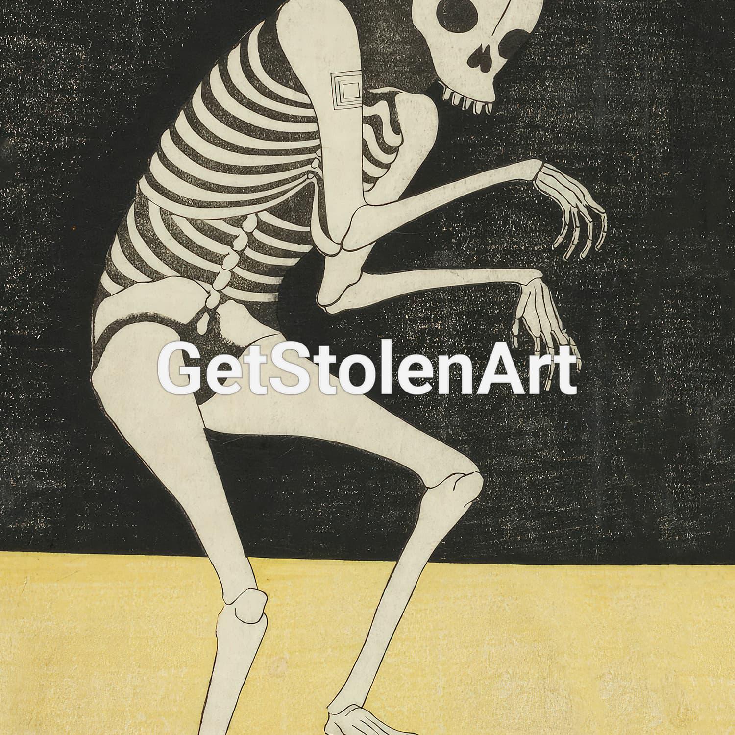 Skeleton From Flower of Edo - an Ichikawa Saga, Japanese