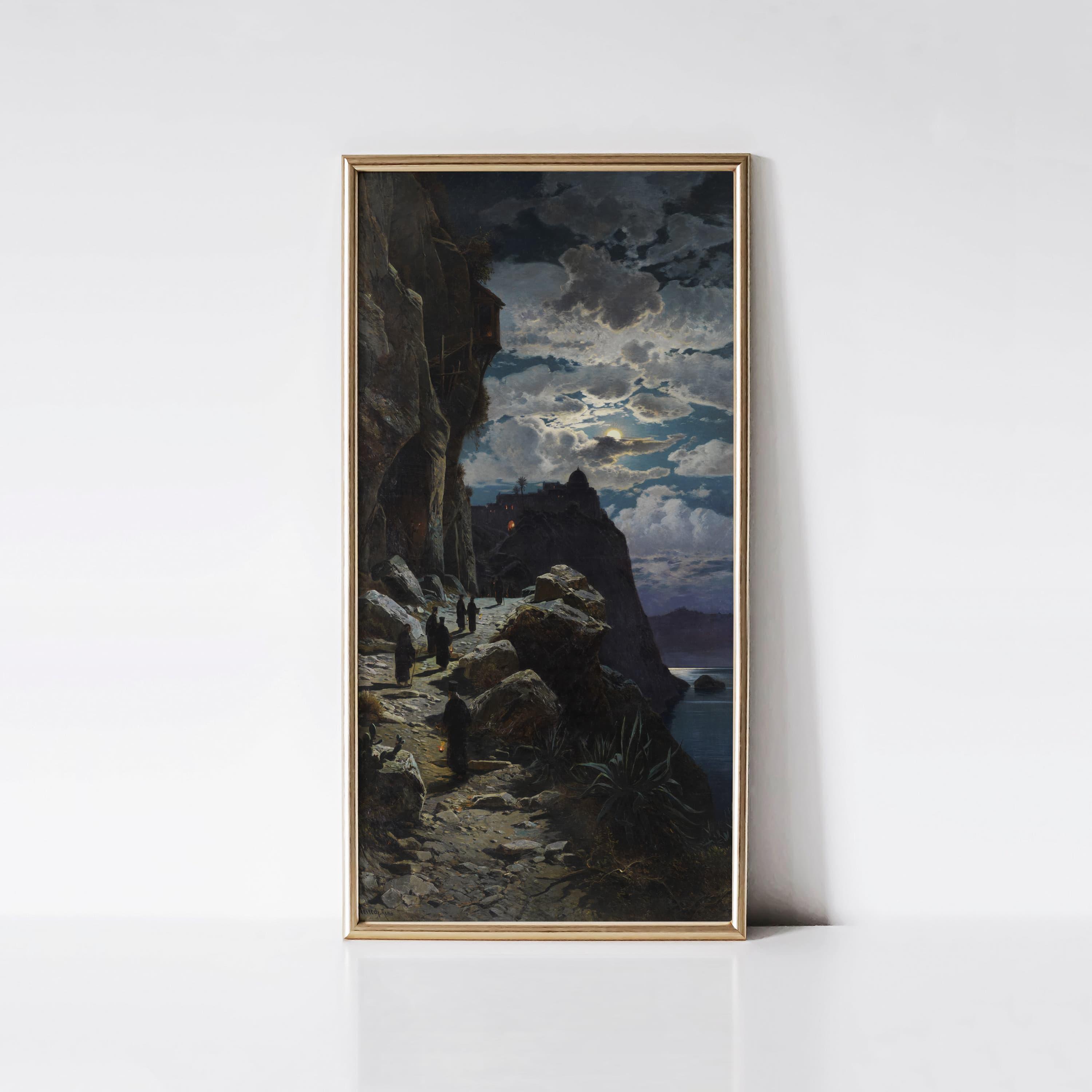 Nocturnal Ascent on Mount Athos 1905 Hermann David Salomon Corrodi